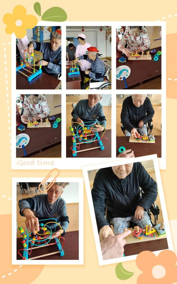 东方总院老年病科组织开展老年患者趣味手工活动