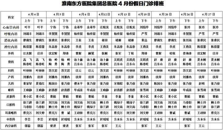 清明无休，就诊无忧——淮南东方医院集团总医院为您守护健康