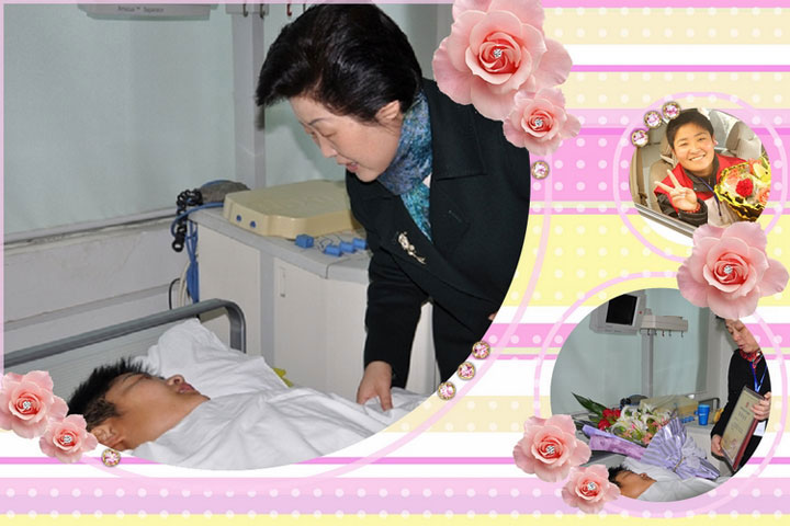 副市长孙全玉专程看望淮南“本土”第一例造血干细胞捐献者--胡常引